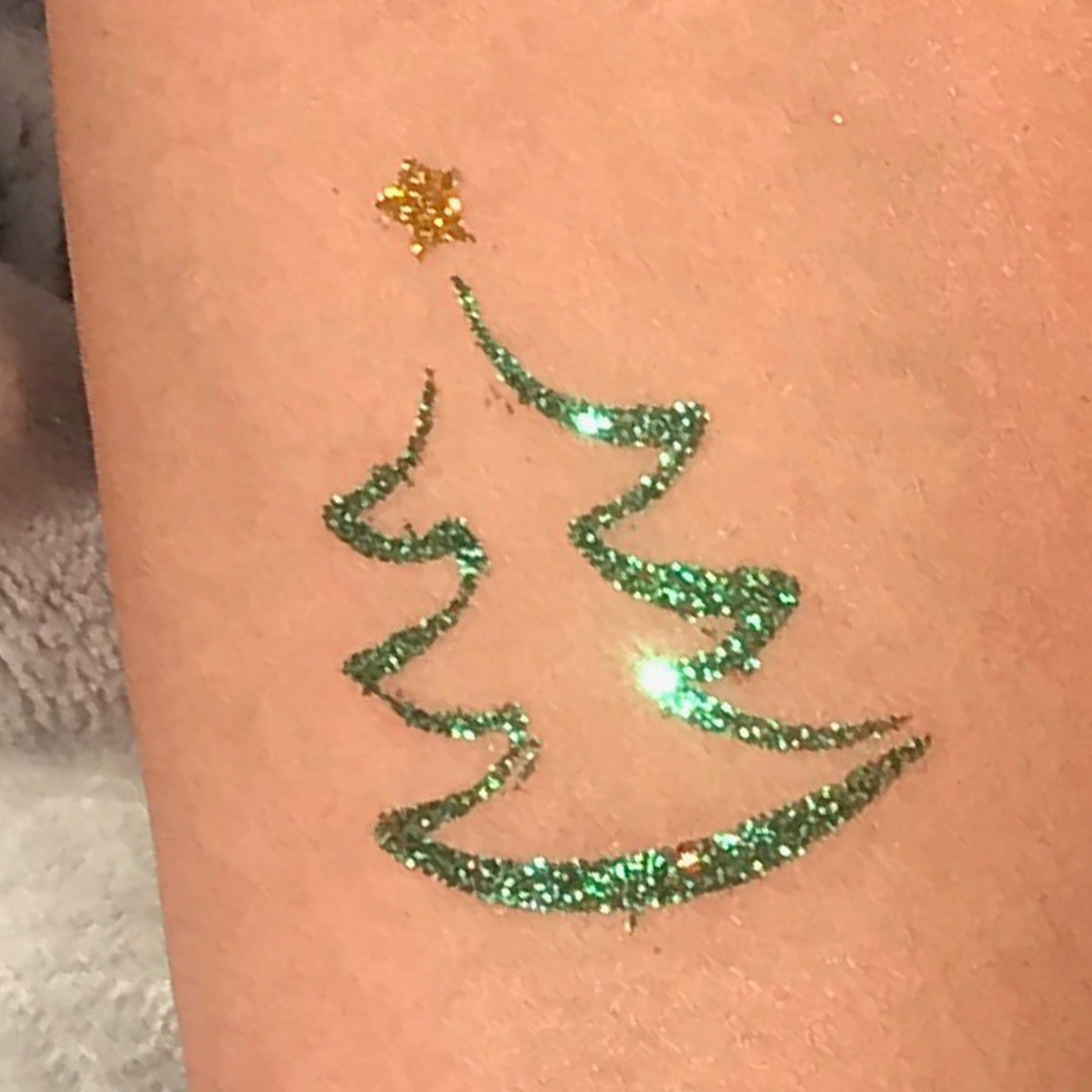 Tattoo Schablonen SET Kinder Weihnachten (16 Schablonen) Selbstklebend schminken Airbrush Geschenkid