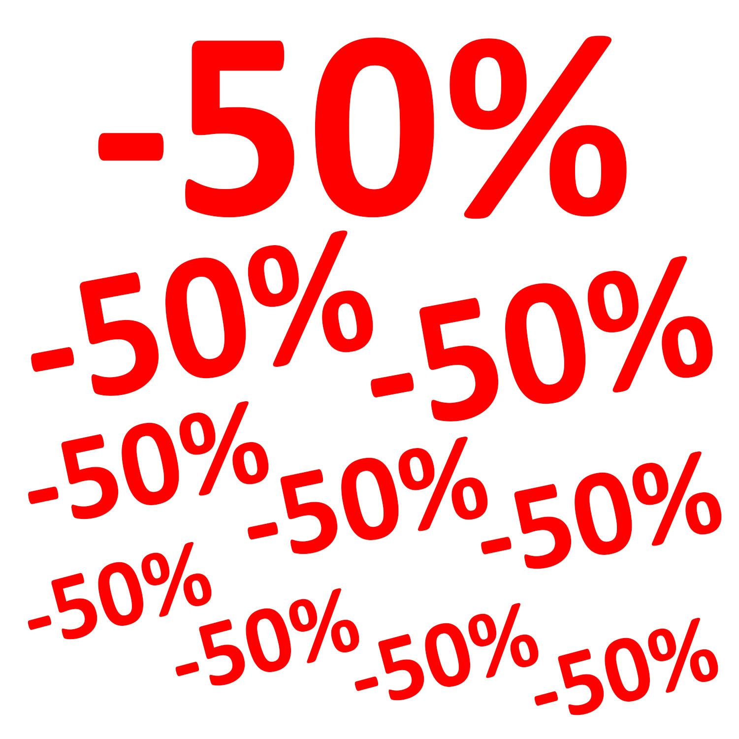 Prozente SALE Aufkleber Schaufenster Ankleber Angebote 