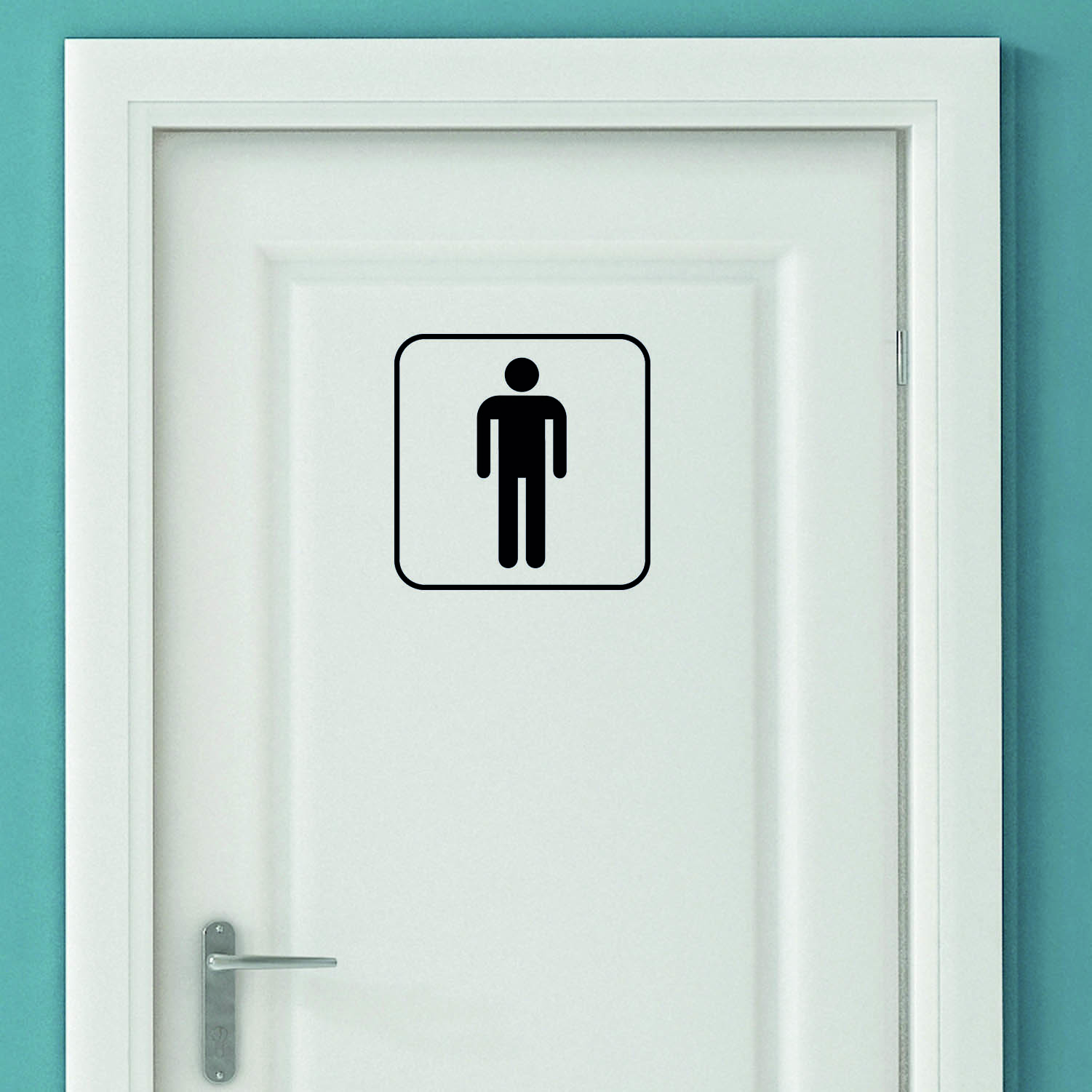 Aufkleber Türaufkleber WC Bad - Men Classic Mann Männer Toilettentür Fun Sticker Wunschfarbe