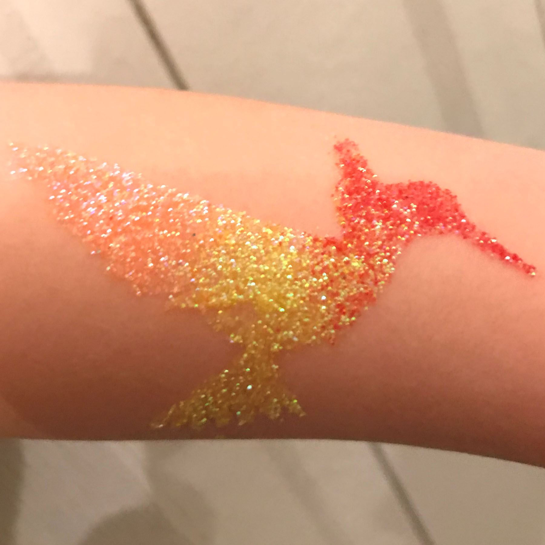 Tattoo Schablonen Kolibri Selbstklebend Kinderschminken Airbrush