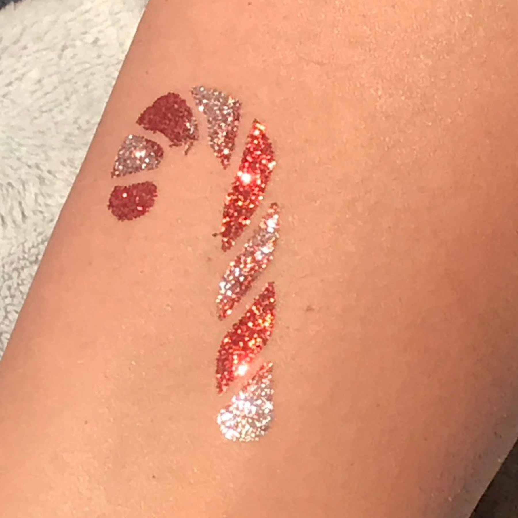 Tattoo Schablone Zuckerstange Selbstklebend Kinder Schminken Airbrush