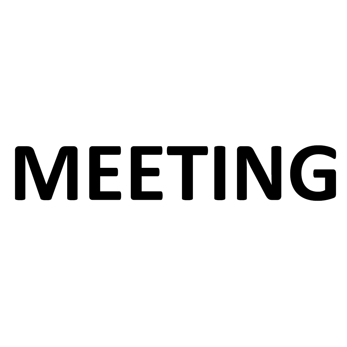 Aufkleber - MEETING Türaufkleber Hinweisschild Sticker