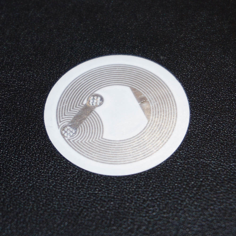 NFC Tag Sticker-Aufkleber 25 mm, 180 Byte, NFC 213 Chip Universal weiß