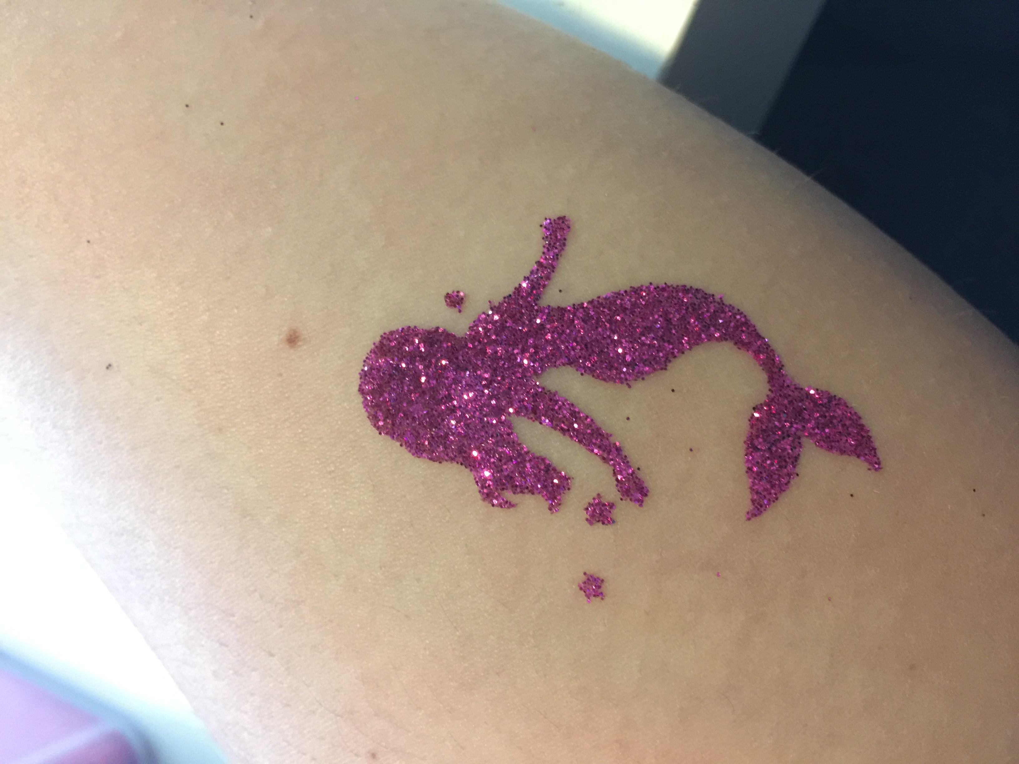 Tattoo Schablonen SET Kinder Unterwasser 12 Schablonen Selbstklebend schminken Meer Meerjungfrau