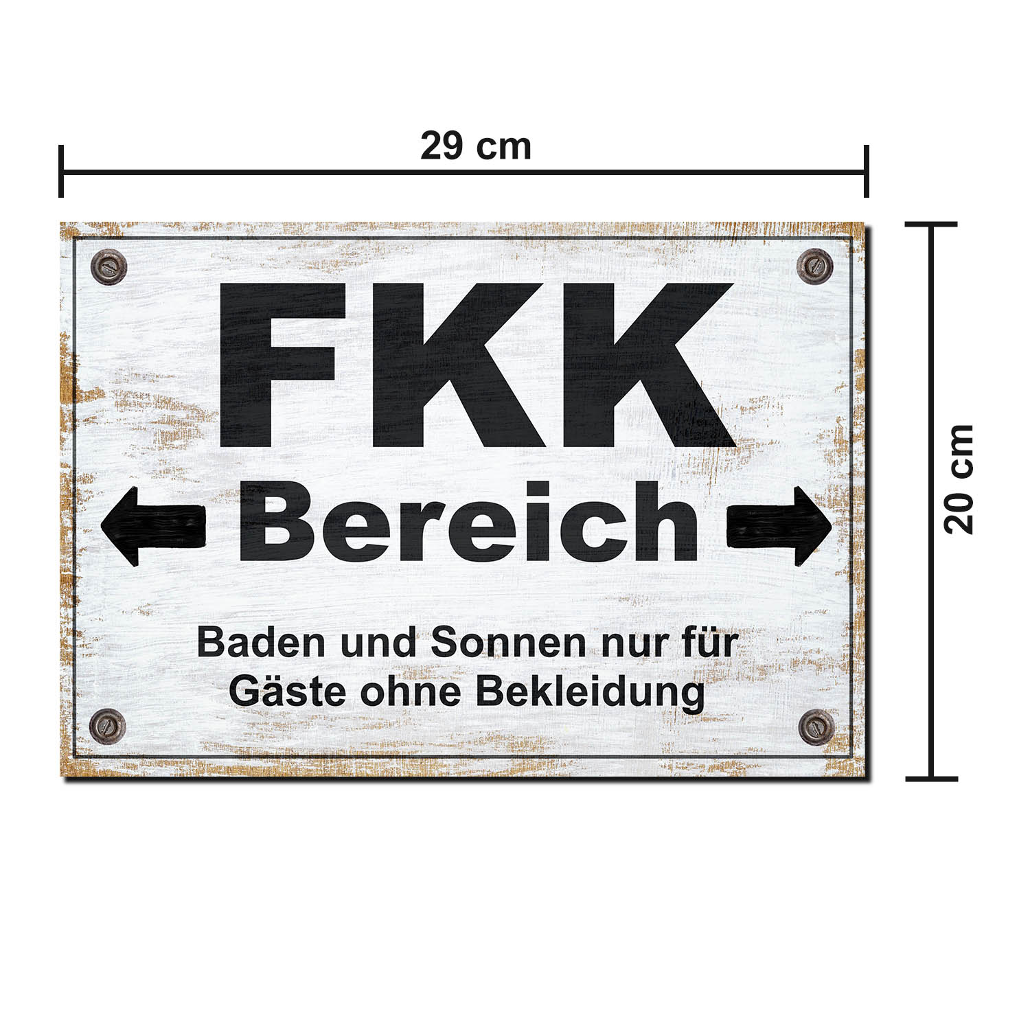 FKK Bereich Schild Alu Verbund Strand Türschild Straßenschild Scherzartikel Geschenkidee